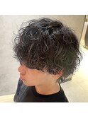 波打ちパーマ 波巻きツイストスパイラル ミディアムゆるめパーマ