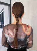 おくれ毛前髪カット韓国ヘア美髪ロング_ba545351