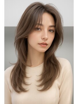 アヴァンス 神戸元町店(AVANCE.) 神戸　レイヤーカット　デザインカラー