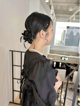 ヌープヘアーアイス(NUUP.hair ici) 20代30代◎似合わせリボンヘアセットで韓国風アレンジ