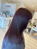 ユーミー(yume by aura)&nbsp;#暗髪カラー #艶ミディアム #大人バイオレット