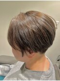 ハンサムショート（刈り上げ/ツーブロック）×髪質改善縮毛矯正