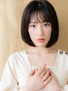 カバーヘア ブリス 川口(COVER HAIR bliss) 小顔ワンカール美髪艶感ストレート黒髪ボブディX川口30代40代