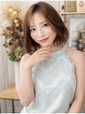 スモーキーカラー/アッシュベージュ/無造作ボブ/大人ショートg