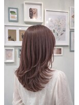 ヘアーディープ(hair deep)&nbsp;レイヤー×ピンクベージュ