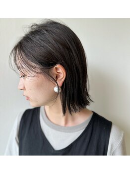 アンティエバイプレッティ(Amitie by pretty)の写真/骨格を見極める緻密なカット 伸びても形が崩れにくく自宅でのセルフスタイリングも簡単に決まる