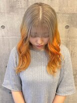 ユイマァル 岡山店(YUIMARL)&nbsp;デザインカラー20代30代オレンジカラーグラデーションカラー