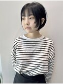 大人黒髪レイヤーマッシュショート