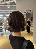 巻かずに可愛い♪コテ巻き風ボブパーマstyle