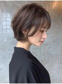 ミルクティーブロンド/ダークブルー/デジタルパーマ/鎌倉駅