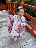 美容室こころ 七五三の着付けとヘアセット