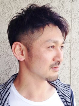 ヘアーサロン マニューバー(hair salon maneuver)の写真/[薬師堂/駐車場あり]カット¥4500★20～40代のこだわりメンズに大人気!ONもOFFもキマル!平日20時迄営業