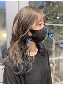 ブルー×インナーカラー