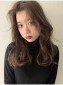 透明感髪質改善ベージュダブルカラーミルクティーグレージュ