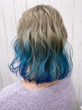 アトリエMAI 北千住 至高のハイブリーチ グラデーションブルー 北千住