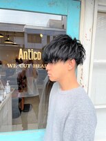 アンティコ(Antico)&nbsp;ソフトツイストスパイラルモテ髪マッシュショート束感フェード