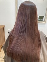 カルム 新田(calm)&nbsp;髪質改善ストレート×コーラルピンク