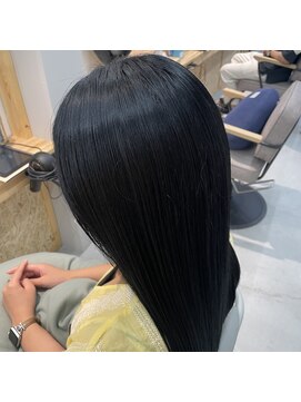 スクリバイタヒエ(SUKURI by tahie) #ブルーブラック　＃艶髪 #艶カラー