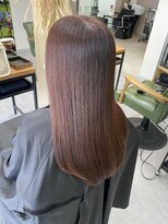 スリール 津田沼(Sourire)&nbsp;髪質改善ピンク系カラー【Sourire 津田沼　美容室】