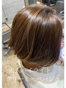 ワンデイ 表参道(oneday) 10代20代★大人かわいいダブルカラーブリーチミルクティーカラー