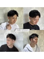 バレッタガーデン(VALETTA GARDEN)&nbsp;爽やかスタイル（ツーブロック/メンズ/パーマ/ブリーチ）