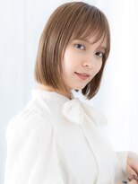 ドクターズ サロン ラブ(Dr's Salon LAB) 艶カラー小顔切りっぱなし前下がりボブb古河20代30代40代