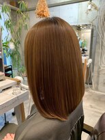 シーズヘア南口店&nbsp;髪質改善縮毛矯正　艶カラーミディ