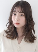 【tetote六甲道 柳】セミロングゆるウェーブ