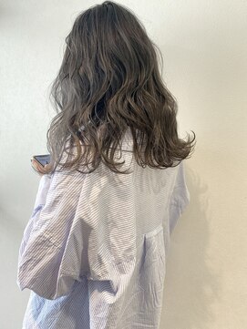 ネモネ バイ ミリー 梅田茶屋町(nemone by milly) ブリーチなしダブルカラー×オリーブグレージュ