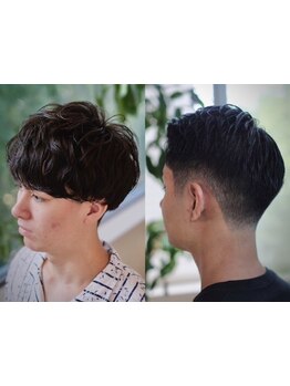王道バーバーstyleからライン/パーマを効かせた一癖ヘアまで◆1席のみの特別なBARBER SALONで理想を叶える~