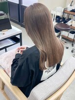 グラムテン 西尾店(gram)&nbsp;ミルクティーベージュ＿ダブルカラー＿髪質改善＿縮毛矯正＿163