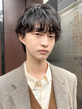 ユノ(juno) メンズマッシュ　シースルマッシュ　ニュアンスパーマ