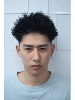 メリケンバーバーショップ フクオカ(MERICAN BARBERSHOP FUK)&nbsp;メンズニュアンススパイキーフェードショート