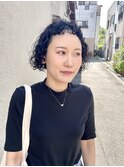 ミニボブなくるくるパーマ◎