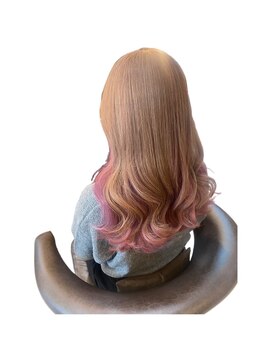 アットラップレーヴ(attrape-reve) 透明感抜群♪ダブルカラーブリーチハイトーンピンクブラウン