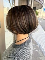 グランドール(Grandoll)&nbsp;【白髪ぼかし】丸みボブ【【小倉北区神岳／メディアドーム】】