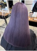 ブリーチ2回×ラベンダー 髪質改善TR 艶セミロング 心斎橋