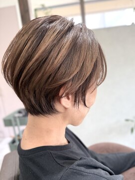 【大人ショートボブ】小顔に見せるショートe