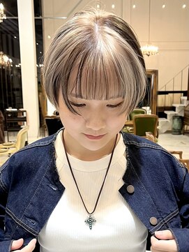 ブリーチ/デザインカラー×マッシュウルフ