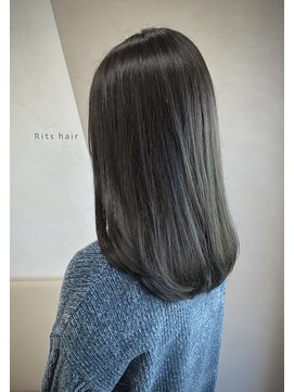 リッツヘアー 下川美容室(Rits hair) カーキグレージュ/ミディアムボブ