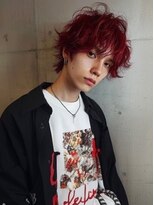 ネハス 栄(nehus.)&nbsp;MEN’S HAIR/サーフカール/刈り上げセンターパート/ブリーチ