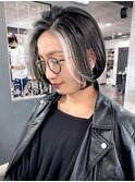 フェイスフレーミング／ホワイト/白髪ぼかし