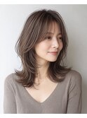 ミディアムレイヤー×白髪ぼかしカラー30代40代50代60代