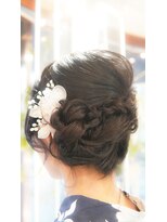 ネス(NESS) 【浴衣ヘアセットアップ】大人っぽい浴衣のセット307