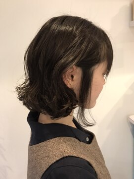 オンリー ヘア(ONLY HAIR) ミディアムボブの外ハネパーマ