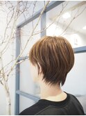 マッシュショート 丸み くびれ 絶壁解消