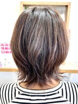 クート(ku-to) 外ハネウルフ+ツヤカラー×白髪染め&ヘッドスパも人気◎