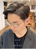 #メンズ#ハイライト#ブリーチ#センターパート#韓国#古沢提案