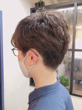 ニット 銀座(knit) メンズカット+くせ毛風質感パーマ[銀座一丁目/有楽町駅/京橋駅]