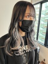 トロニー(TLONY) 渋谷 インナーカラーホワイト/グレー/ミルクティーアッシュ